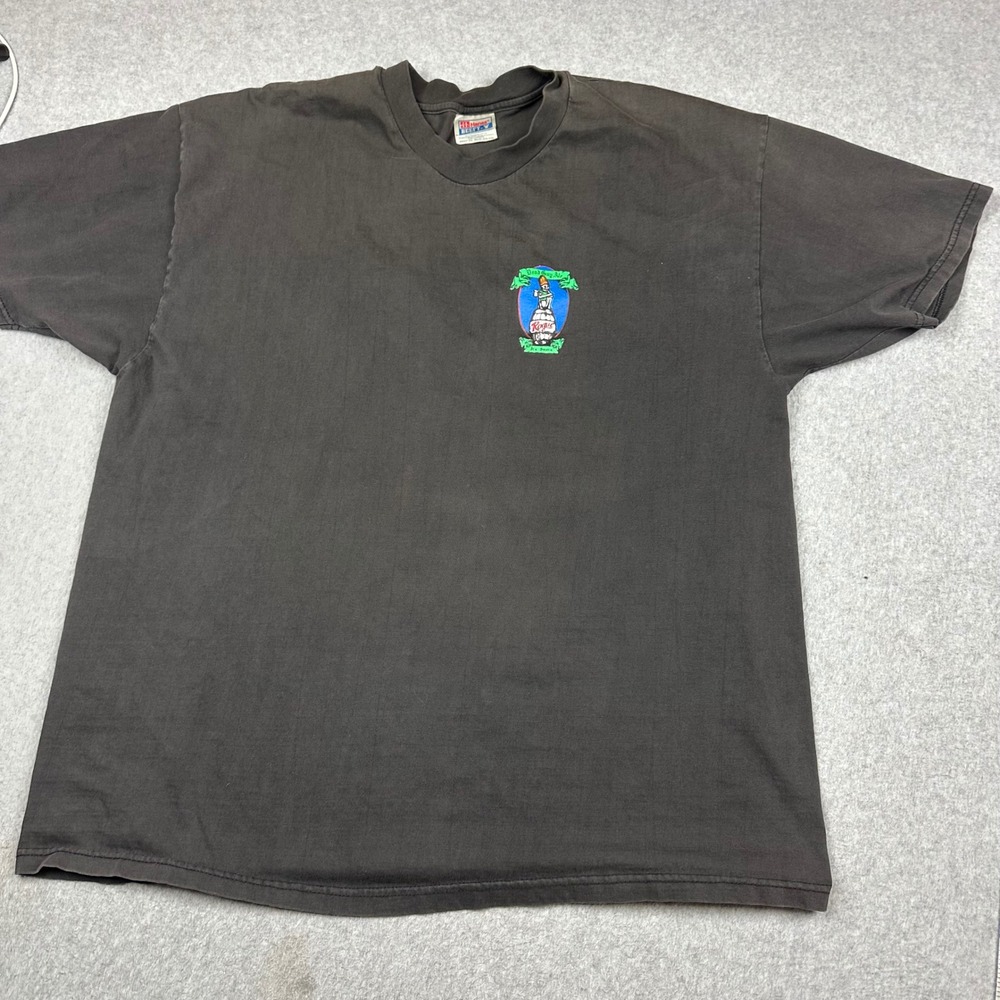 Vintage Rogue Dead Guy Ale Beer T Shirt Hanes Beefy-T Black Mens XXL XXL 2XL